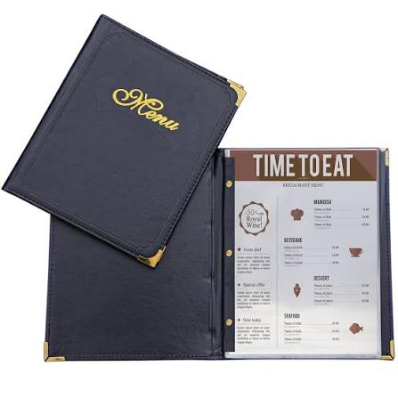 Leather Menu Cover