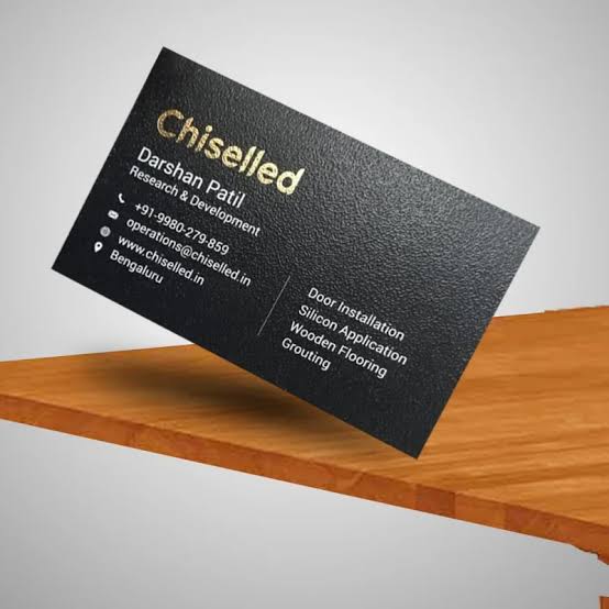 Texture Paper Visiting Card