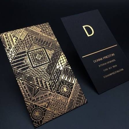 Foil Print Visiting Card